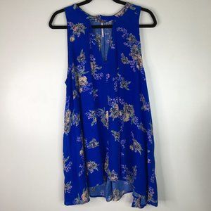 Free People blue floral dress with pockets